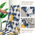 thumbnail image 5 of Yayeee 4 Pack Dining Chair Covers Stretch Parson Chairs Slipcovers Seat Protector, Beige Plaid Lemon, 5 of 6