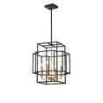 thumbnail image 2 of Hartwell 15-inch 4-Light Pendant Lamp Black and Gold Finish, 2 of 2