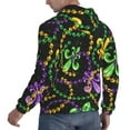 thumbnail image 6 of Wukai Mardi Gras6 Print Men Hoodies Fleece Sweatshirts Long Sleeve Sweaters Pullover Fall Outfits Winter Clothes-X-Large, 6 of 7