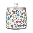 thumbnail image 7 of Yayeee Ashtray with Lid for Cigarette Smokeless Stainless Steel Home Ash Holder, White Stars, 7 of 7