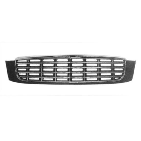 New Aftermarket  Premium Fit Unpainted / Chrome Front Grille 89025060 fits 2000 Cadillac DeVille Base Hearse 4-Door