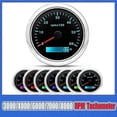 thumbnail image 2 of 85MM Digital Tachometer with 7 - Colors Backlight and LCD, 3000/4000/6000/7000/8000 RPM for Car, Marine, Boat, Yacht, RV, 2 of 5