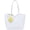 White, variant on Star Pattern Large Nylon Tote Bag, Lightweight Shoulder Handbag for Work Travel Shopping