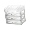 thumbnail image 4 of Estuche de almacenamiento perfecl Organizador de cosméticos transparente 4 niveles, 4 of 8