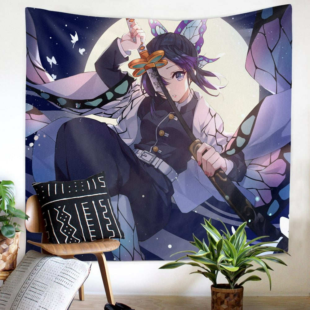 HEQU Anime Demon Slayer 3D Background Wall Cloth Tapestry Wall Hanging
