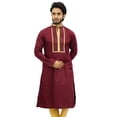 thumbnail image 3 of Atasi Chemise Tunique Décontractée en Coton Col Mandarin pour Hommes - TG, 3 of 7