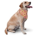 thumbnail image 2 of Naloa Yellow Flowers Dog Bandanas 1PC Washable Triangle Dog Scarfs Premium Durable Fabric, for Small Medium Large Dogs and Cats, 2 of 6