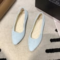 thumbnail image 5 of Womens Ballet Flats Pointed Toe Shallow Mouth Comfortable Flat Shoes Spring Summer Casual Work Dress Shoes, 5 of 6
