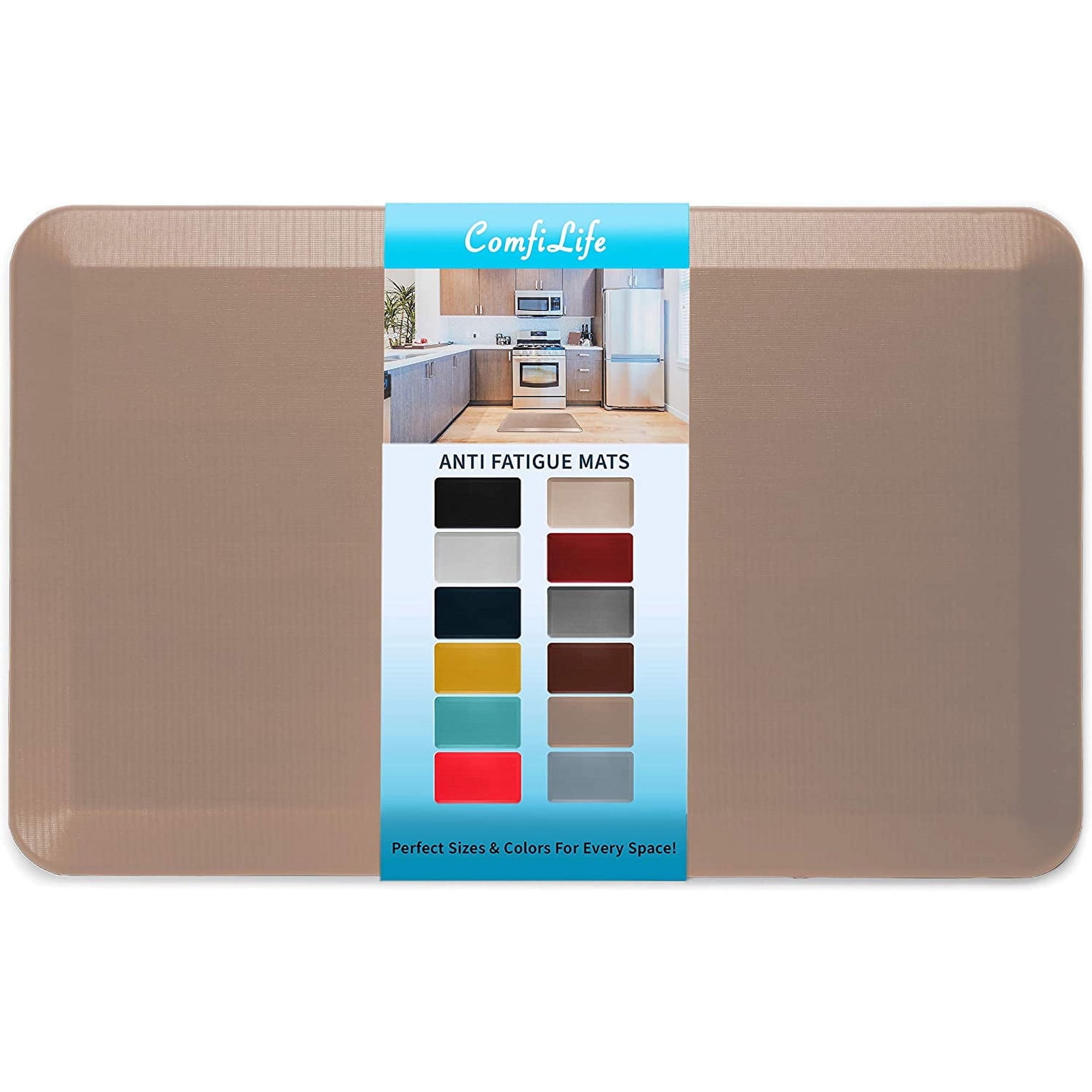 ComfiLife Anti Fatigue Durable Floor Mat for Kitchen Standing Desk Home Office Garage 20 x 32 Beige