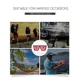 thumbnail image 2 of Square Oversized Sunglasses For Women Men Fashion Flat Top Big Black Frame Shades, 2 of 2