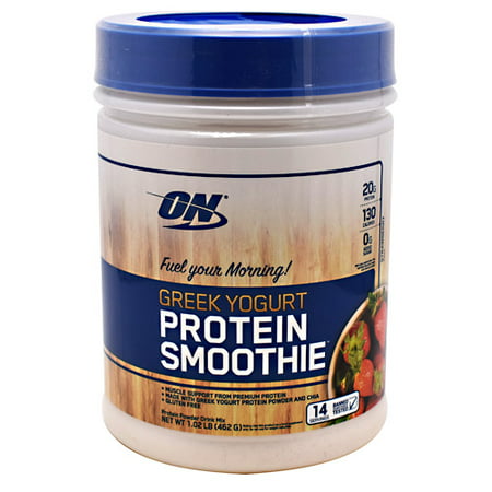 Optimum Nutrition Greek Yogurt Protein Powder, Strawberry, 20g Protein, 1.02