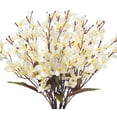thumbnail image 1 of Paquete de 4 flores artificiales, orquídeas, plantas, flores de Phalaenopsis, ramas, plantas falsas, toque real para el hogar, oficina, boda, decoración de mesa, bricolaje, blanco lechoso oso de fresa  Electrónica, 1 of 6