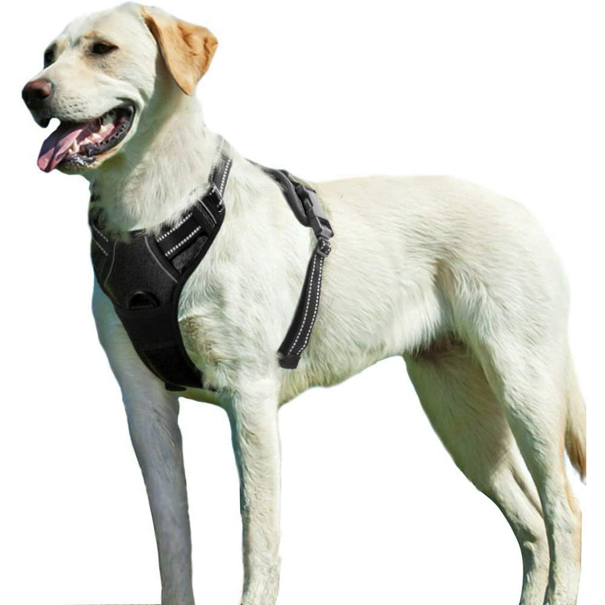 Lishi For Large Dogs Anti Pull Harness No Pull Safety Harness Dogs Chest Harness Soft Padded Breathable Black L L