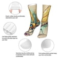 thumbnail image 3 of Salouo Cartoon Dragonfly Art Pattern Fun Novelty Crew Socks,Casual Athletic Socks Neutral Socks, 3 of 7