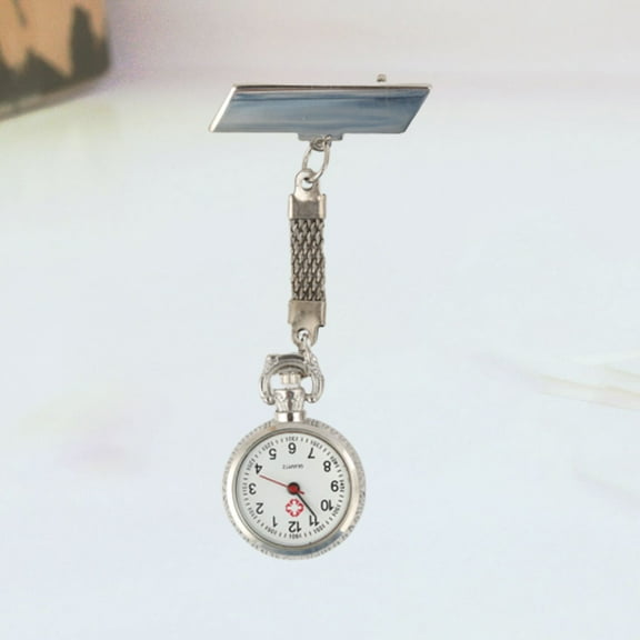 COSMOBETTY Vintage Watches 1Set Classic Silver Pocket Watch for Nurse Doctor Accurate Time Display 9.5*2.8Cm