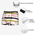 thumbnail image 6 of Naloa Gold Glittering Hearts and Flamingos Print Mens Underwear - Boxers for Men, Classic Briefs for Men, 6 of 9