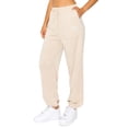 thumbnail image 2 of Cali1850 Women's Embroidery Jogger Sweatpants Baby French Terry Drawstring Elastic Waistband Casual Soft Comfy Pants with Pockets, 2 of 4