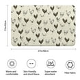 thumbnail image 3 of Beige Chicken Sketch Pattern Bathroom Rugs Mat,Non Slip Microfiber Bathroom Rug,Rubber Backing,Soft Bathroom Mats for Bathroom Floor,Tub and Shower,17x27in(43x68cm), 3 of 5