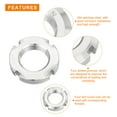 thumbnail image 4 of M25 x 1.5mm - 4 Pack Retaining Four Slot Slotted Round Nuts-304 Stainless Steel, 4 of 6