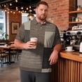 thumbnail image 2 of Trgacdwlo XL-8XL Big and Tall Mens Golf Shirt Plaid Quick Dry Mens Short Sleeve Dress Shirts Lightweight Athletic Men's Polo Shirts, 2 of 8