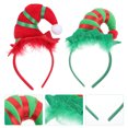 thumbnail image 3 of 2 diademas navideñas con forma de elfo, ideales para fiestas navideñas y festivales., 3 of 7