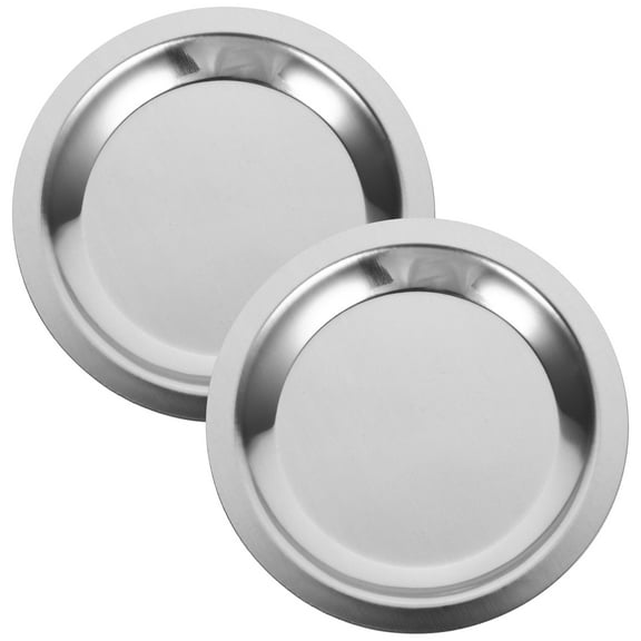 MERRYHAPY Set of 2 Brushed Stainless Steel Wine Round Color Anti-Scalding Home Use Drink Accessories