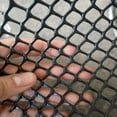 thumbnail image 3 of Lightweight Plastic Chicken Wire Safety Net Balcony Protection Net, Opening: 0.8cm, Black, Size: W50cm x L10m, 3 of 4