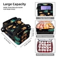 thumbnail image 3 of Lantern Double Layered Insulated Refrigerated Lunch Bag with Two Compartments, Large Capacity, Hand Carry - 7.1x11.4x16.1 Inches, 3 of 6