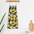 thumbnail image 5 of Zufioo Sunflowers Print Tie-up Apron, Unisex Kitchen Apron - Oil-proof, Stain-proof and Waterproof, Suitable for Restaurants and Service Industries-One Size, 5 of 9