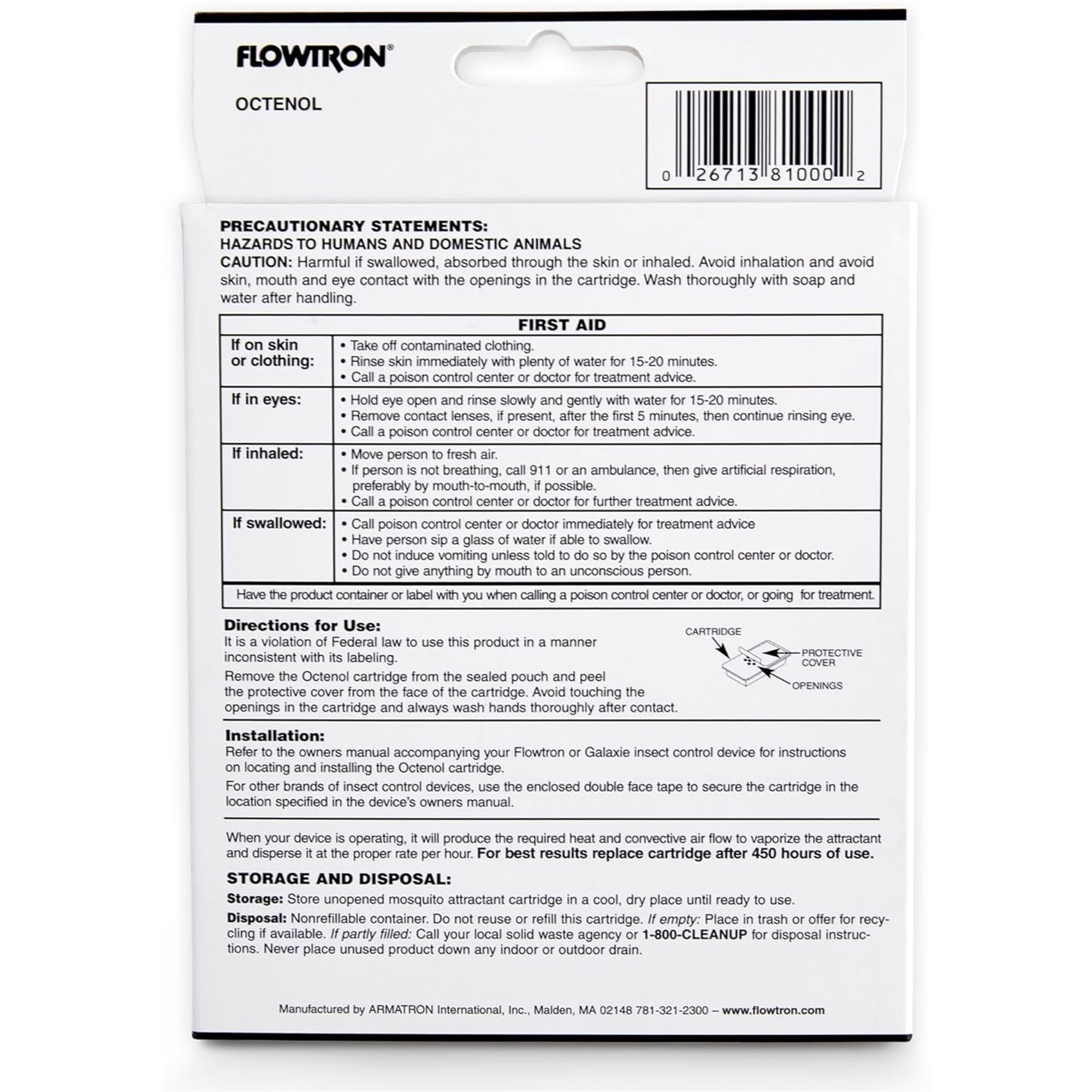 Flowtron MA-1000 Octenol Mosquito Attractant (3-Pack) for BK-15, BK-40, BK-80, MC-9000, FC-8800