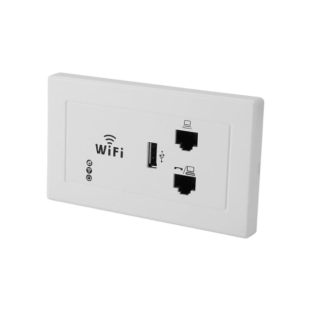 Wireless WiFi Wall Switch Panel WIFI Socket Embedded Wireless Router 120 Type Panel AP for High Quality Hotel Rooms