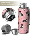 thumbnail image 2 of 20 Oz Boston Terrier Dogs and Flowers Coffee Tumbler Double Wall Insulated Stainless Steel Water Bottle | Metal Reusable Thermoses Flask with Cup Cap | Leak & Sweat Proof with Anti-Dust Lid, 2 of 7