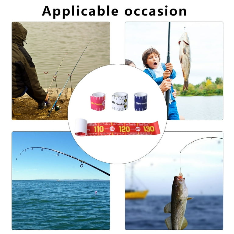 Measuring Tape Fish Measuring Stickers Boat Fish Ruler Self