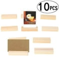 thumbnail image 1 of 10 PCS Wood Base Business Card Wooden Menu wooden stand menu holder Holder Table Card Holder Postcard Photo Picture Display Stand, 1 of 8