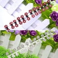 thumbnail image 2 of 12 Pcs Rhinestone Flower Mini Hair Claws Clips for Girls Women - White, 2 of 3