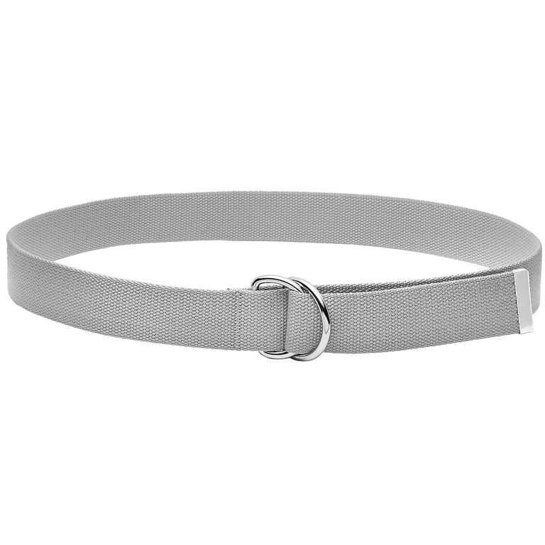 Metal Ring Belt Silver and Gold Adjustable and Reversible 48 inches long Women Reversible Leather Belt 2 in 1 Rotated 2 Rings Gold  main image 4