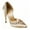 Champagne, variant on XYD Women Elegant Pearls D'Orsay Pumps Pointed Closed Toe Stiletto High Heels Slip-on Dress Evening Shoes Size 5 Green