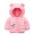 thumbnail image 2 of Godderr Newborn Boys Girls Winter Cotton Coat with Hooded Baby Puffer Down Jacket for Toddler Down Coat Ears Cartoon Coats Long Sleeve Warm Outerwear for 9M-5Y, 2 of 5