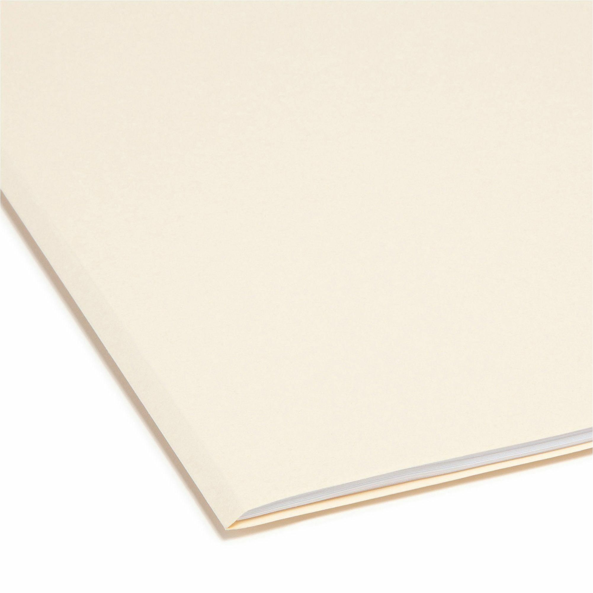 Smead, SMD15386, File Folders with Reinforced Tab, 100 / Box, Manila