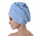 thumbnail image 3 of SPRING PARK Women Microfiber Hair Drying Towels Hair Towel Wraps Quick Dry Cap Hat Super Absorbent, 3 of 8