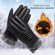 thumbnail image 3 of Guantes De Cuero Térmicos Impermeables Frio Para Moto Bici NEGRO TIPO PIEL, 3 of 5