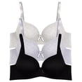 thumbnail image 2 of Paquete con 3 Brasieres de Algodón Doble Push Up Aumenta Hasta 2 Tallas, 2 of 5