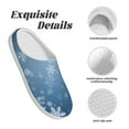 thumbnail image 5 of Balery Snowflakes1 Pattern Women's Fuzzy Memory Foam Slippers Fluffy Winter House Shoes Indoor and Outdoor-39/40, 5 of 7