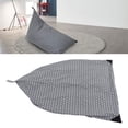 thumbnail image 4 of Sanmadrola Bean Bag Chair Cover for Kids or Adults Stuffed Animal Storage Sack Bean Bags (No Beans), Canvas, Gray, 4 of 10