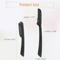 thumbnail image 3 of Unique Bargains 6pcs Eyebrow Razor for Women Foldable Facial Razor Stainless Steel Eyebrow Trimmer Leveling Tool Black, 3 of 7