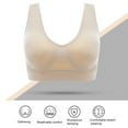 thumbnail image 3 of Kemweao 3PCS Plus Size Women Shockproof Breathable Wireless Push-up Vest Bra Sport Underwear, 3 of 7