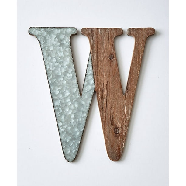 Wood & Metal Decorative Wall LettersW