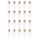 thumbnail image 1 of Mini Botellas de Vidrio con Corcho Unique Bargains 20uds Transparentes, 1 of 6