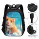 thumbnail image 3 of Easygdp Cloud Cute Hamster Mochila para Laptop de Viaje con Puerto USB, Mochila para Laptop con Puerto de Carga USB para Mujeres y Hombres, 3 of 7