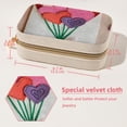 thumbnail image 5 of Mother's Day Velvet Portable Jewelry Organizer with Removable Compartment – Necklace Holder, Earring Organizer, and Jewelry Boxes - Gift, 5 of 7